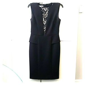 4for$25 Black Maggy London Scuba & Lace Dress